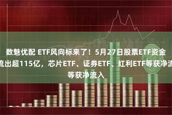 数魅优配 ETF风向标来了！5月27日股票ETF资金净流出超115亿，芯片ETF、证券ETF、红利ETF等获净流入